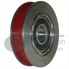 OTIS - Steel Door Hanger Wheel- Curved Track - Overall Diameter 85mm / Shaft Diameter 20mm Detail Page