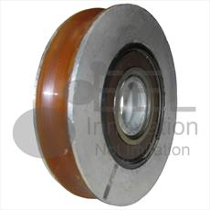 OTIS - Steel Door Hanger Wheel - Curved Track - Overall Diameter 83mm / Shaft Diameter 20mm Detail Page