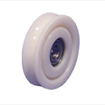 PICKERINGS - Nylon door hanger wheel- Curved track - Overall diameter 75mm / Shaft diameter 12.7mm Detail Page