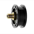 PRISMA - Nylon door hanger wheel - Curved track - Overall diameter 45mm / Roller width 16mm Detail Page