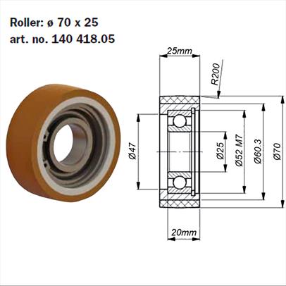 Schindler R3 CWSS Roller guide