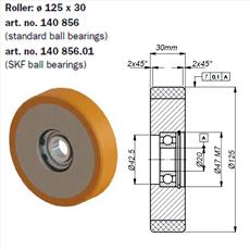 Thyssen - Roller Guide - 125mm x 30mm Detail Page