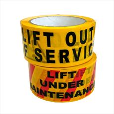 Tape - Self Adhesive Tape - Lift Out Of Service / Lift Under Maintenance Detail Page