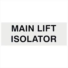 Main Lift Isolator Notice Detail Page