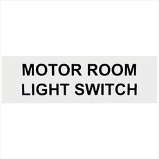 Motor Room Light Switch Notice Detail Page