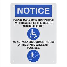 Disability Access Sign Detail Page
